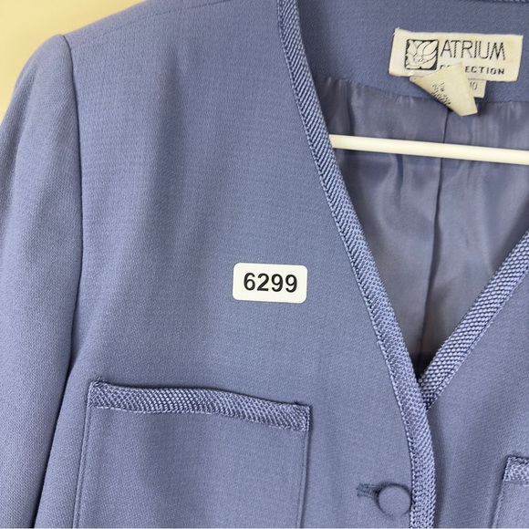 Atrium collection 10 blue skirt suit preowned great condition - Picture 6 of 8